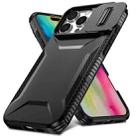 For iPhone 16 Pro Max Sliding Camshield Phone Case(Black) - 2