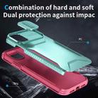 For iPhone 11 Sliding Camshield Phone Case(Grey Green + Pink) - 3