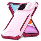 For iPhone 11 Pro Sliding Camshield Phone Case(Pink + Rose Red) - 2