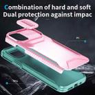 For iPhone 11 Pro Max Sliding Camshield Phone Case(Pink + Grey Green) - 3