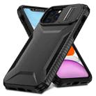 For iPhone 11 Pro Max Sliding Camshield Phone Case(Black) - 2