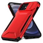 For iPhone 12 Sliding Camshield Phone Case(Red) - 2