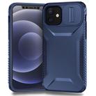 For iPhone 12 Sliding Camshield Phone Case(Blue) - 1