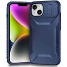 For iPhone 14 / 13 Sliding Camshield Phone Case(Blue) - 1