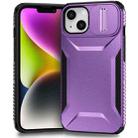 For iPhone 14 / 13 Sliding Camshield Phone Case(Purple) - 1