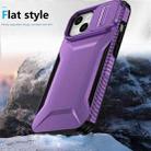 For iPhone 14 / 13 Sliding Camshield Phone Case(Purple) - 3