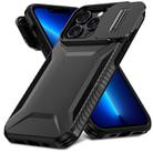 For iPhone 13 Pro Sliding Camshield Phone Case(Black) - 2