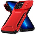 For iPhone 13 Pro Max Sliding Camshield Phone Case(Red) - 2