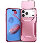 For iPhone 17 Pro Max Sliding Camshield Phone Case(Pink + Rose Red) - 1