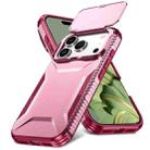 For iPhone 17 Pro Sliding Camshield Phone Case(Pink + Rose Red) - 2