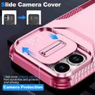 For iPhone 17 Sliding Camshield Phone Case(Pink + Rose Red) - 3