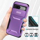 For Google Pixel 8a Sliding Camshield Phone Case(Purple) - 3
