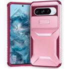 For Google Pixel 8 Pro Sliding Camshield Phone Case(Pink + Rose Red) - 1