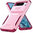 For Google Pixel 8 Pro Sliding Camshield Phone Case(Pink + Rose Red) - 2