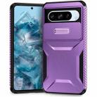 For Google Pixel 8 Pro Sliding Camshield Phone Case(Purple) - 1