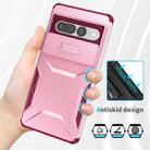 For Google Pixel 7 Pro Sliding Camshield Phone Case(Pink + Rose Red) - 3