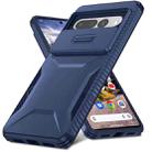 For Google Pixel 7 Pro Sliding Camshield Phone Case(Blue) - 2