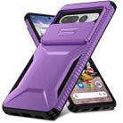 For Google Pixel 7 Pro Sliding Camshield Phone Case(Purple) - 2