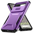 For Google Pixel 7a Sliding Camshield Phone Case(Purple) - 2