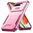 For Google Pixel 9a Sliding Camshield Phone Case(Pink + Rose Red) - 2