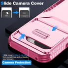 For Google Pixel 9a Sliding Camshield Phone Case(Pink + Rose Red) - 3