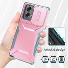 For Motorola Moto G Stylus 5G 2024 Sliding Camshield Phone Case(Pink + Grey Green) - 3