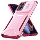 For Motorola Moto G Stylus 5G 2024 Sliding Camshield Phone Case(Pink + Rose Red) - 2