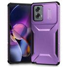 For Motorola Moto G Stylus 5G 2024 Sliding Camshield Phone Case(Purple) - 1