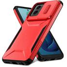 For Motorola Moto G 5G 2024 Sliding Camshield Phone Case(Red) - 2