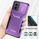 For Motorola Moto G 5G 2024 Sliding Camshield Phone Case(Purple) - 3