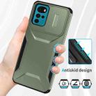 For Motorola Moto G22 2024 Sliding Camshield Phone Case(Alpine Green) - 3