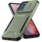 For Motorola Moto G Play 4G 2024 Sliding Camshield Phone Case(Alpine Green) - 2