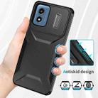 For Motorola Moto G Play 4G 2024 Sliding Camshield Phone Case(Black) - 3