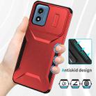 For Motorola Moto G Play 4G 2024 Sliding Camshield Phone Case(Red) - 3