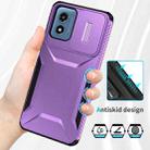 For Motorola Moto G Play 4G 2024 Sliding Camshield Phone Case(Purple) - 3