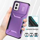 For Motorola Moto G Power 5G 2024 Sliding Camshield Phone Case(Purple) - 3