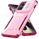 For Motorola Edge 5G 2024 Sliding Camshield Phone Case(Pink + Rose Red) - 2