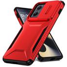 For Motorola Edge 5G 2024 Sliding Camshield Phone Case(Red) - 2