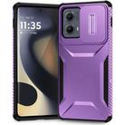 For Motorola Edge 5G 2024 Sliding Camshield Phone Case(Purple) - 1