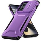 For Motorola Edge 5G 2024 Sliding Camshield Phone Case(Purple) - 2