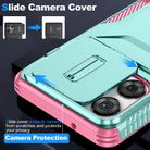 For Motorola Moto G Play 5G 2025 Sliding Camshield Phone Case(Pink + Grey Green) - 3