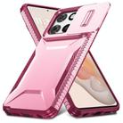 For Motorola Moto G Stylus 5G 2025 Sliding Camshield Phone Case(Pink + Rose Red) - 2
