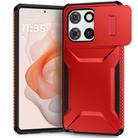 For Motorola Moto G Stylus 5G 2025 Sliding Camshield Phone Case(Red) - 1
