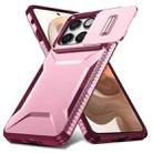 For Motorola Edge 5G 2025 Sliding Camshield Phone Case(Pink + Rose Red) - 2