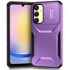 For Samsung Galaxy A25 5G Sliding Camshield Phone Case(Purple) - 1