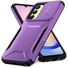 For Samsung Galaxy A25 5G Sliding Camshield Phone Case(Purple) - 2