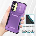 For Samsung Galaxy A25 5G Sliding Camshield Phone Case(Purple) - 3