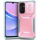 For Samsung Galaxy A16 Sliding Camshield Phone Case(Pink + Grey Green) - 1