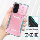 For Samsung Galaxy A16 Sliding Camshield Phone Case(Pink + Grey Green) - 3