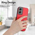 For Motorola Moto G Stylus 5G 2024 R20 Crossbody Rope Ring Card Holder Phone Case(Red) - 2